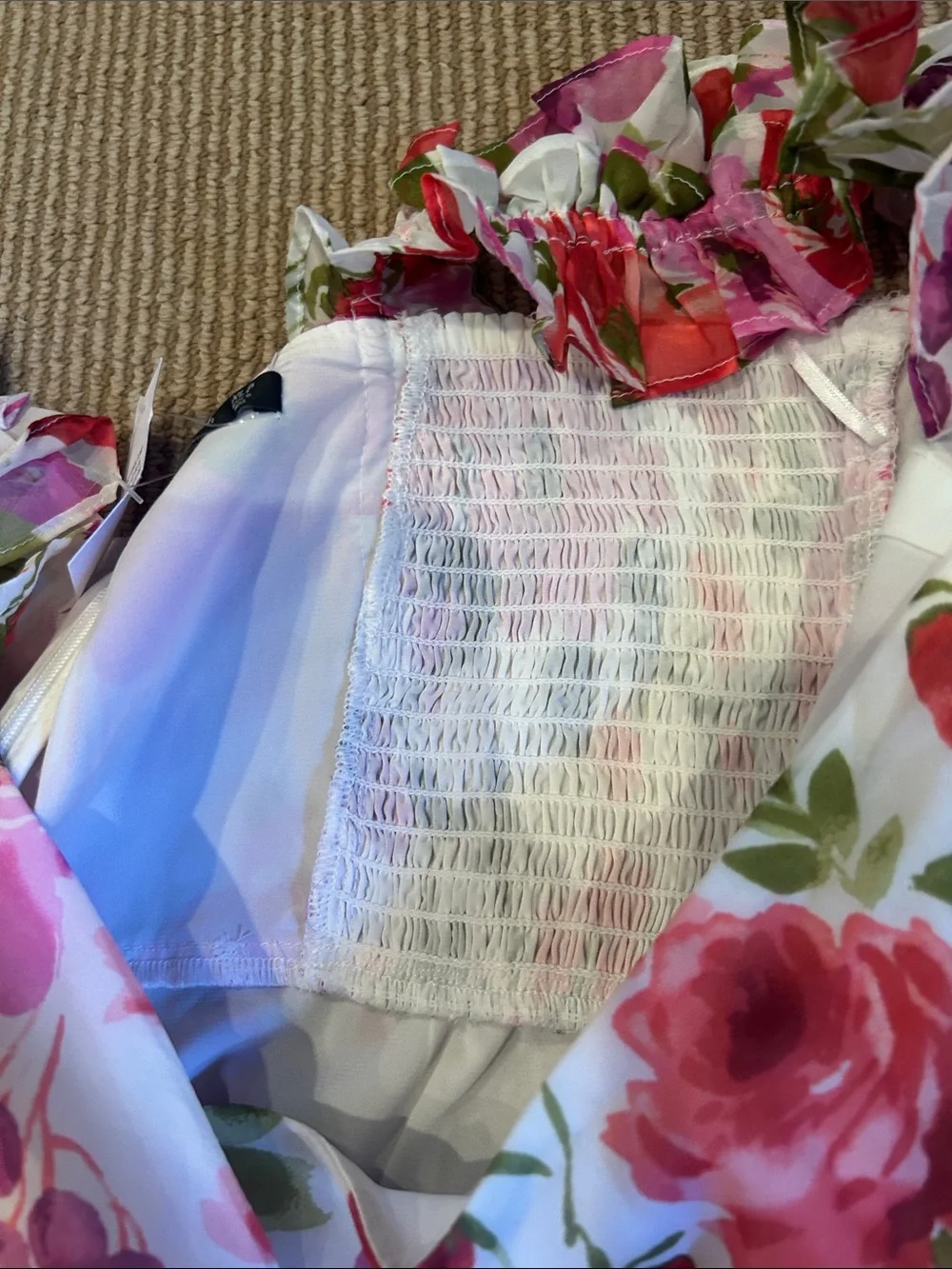 New Abercrombie & Fitch Pink and Green Floral Dress size XL P